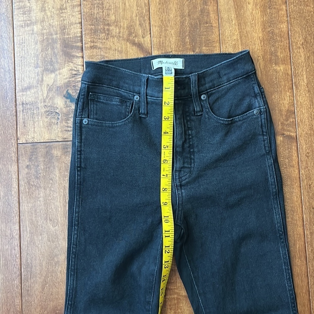 Madewell 10 High-Rise Skinny Jeans Washed Black - Picture 8 of 13
